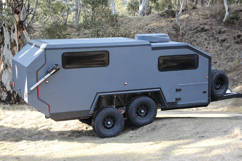 Bruder's adjustable air suspension is a cornerstone of the versatile, off-road-ready design. It can also be raised and lowered at camp as needed