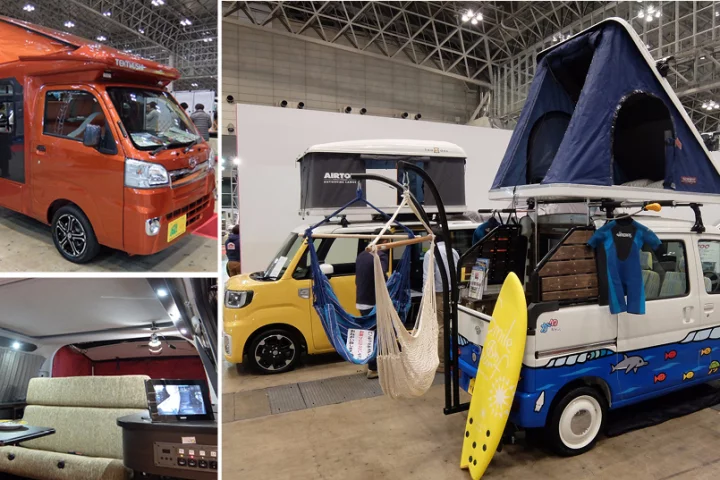 Japan is home of the Micro Camper and there were numerous designs on display at the Japan Camping Car Show 2016