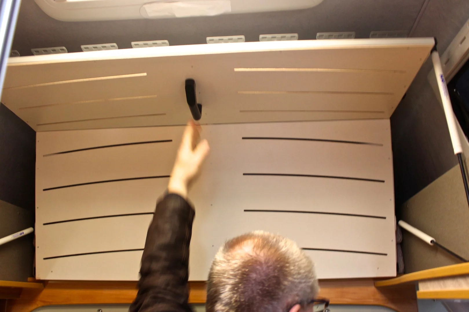 Pössl's high roof contains a drop-down bed