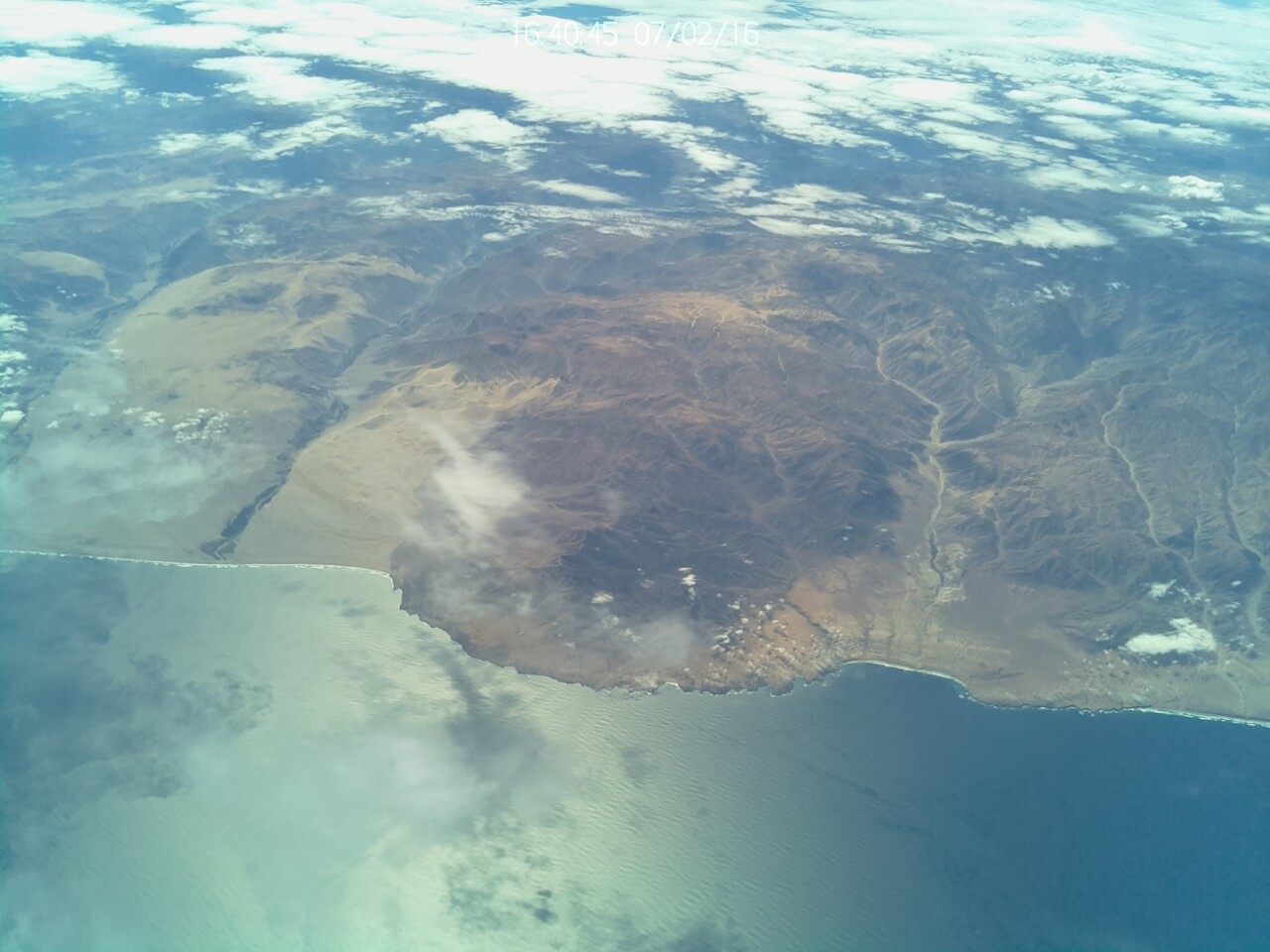 View of Peru’s coastline from NASA’s Super Pressure Balloon July 2