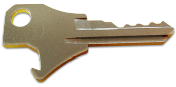The KeyMe key/bottle opener is one of the versions available for cutting