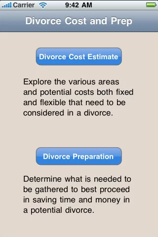 Smartphone apps that aid in thinking through the issue of the divorce are on the rise