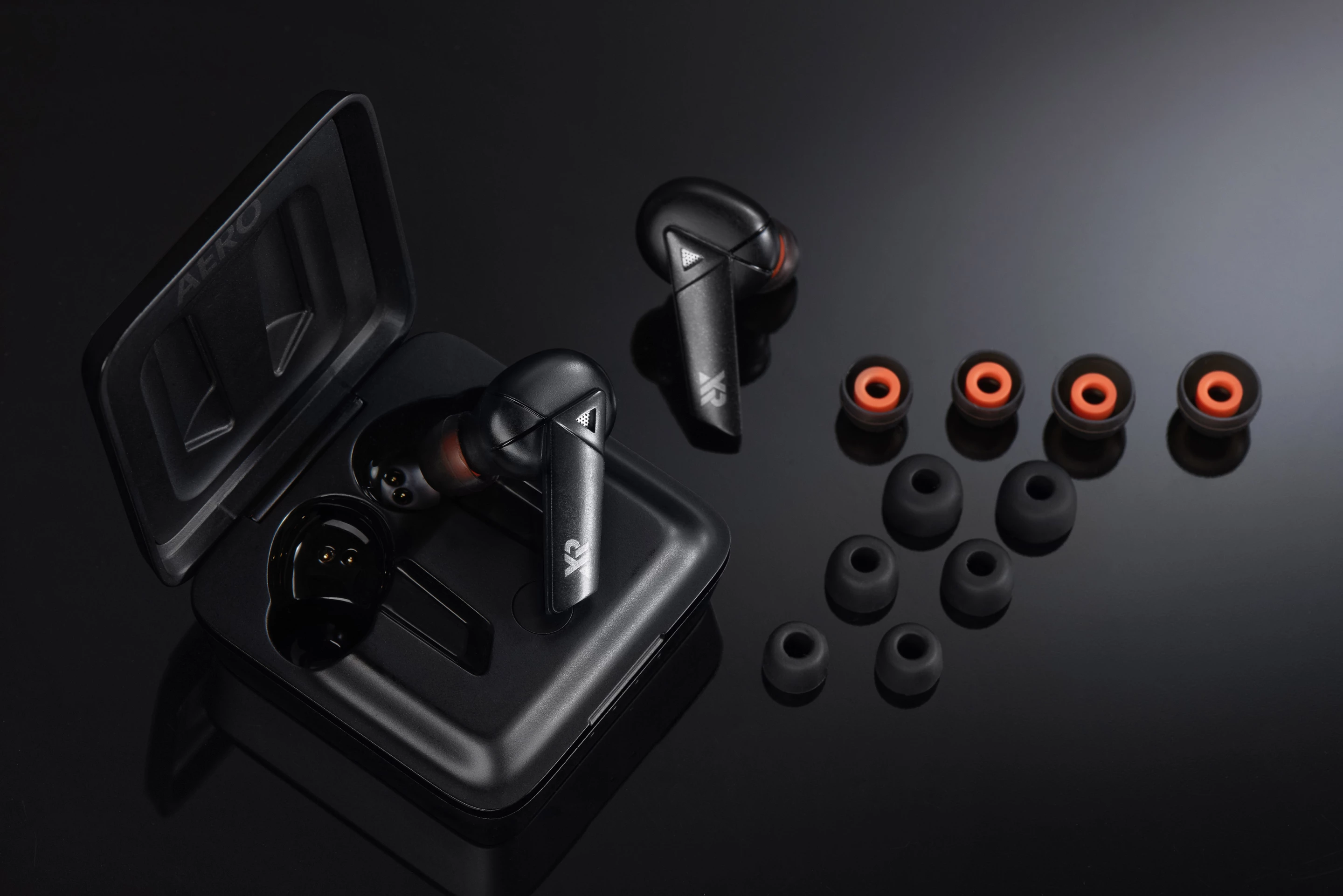 The Aeros come with six different ear tip options