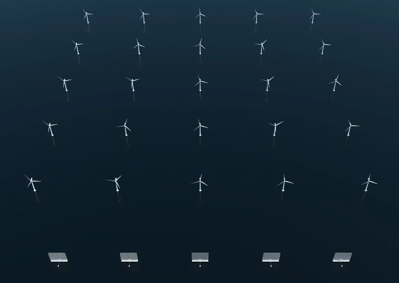 WCS says each one of these Windcatcher grids can replace the annual output of five massive 15-MW conventional turbines