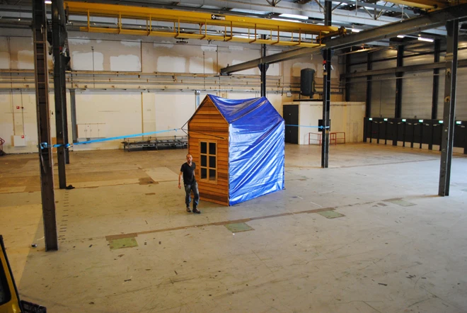 Hangout fully tarped up
