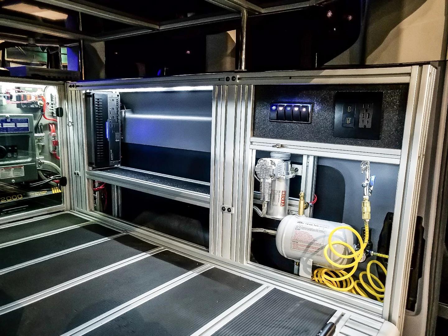 An air compressor is available