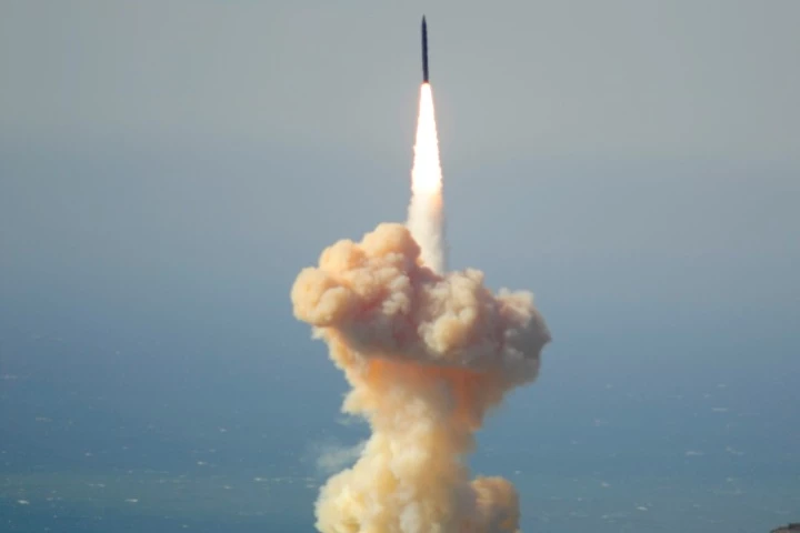 The interceptor was launched from Vandenberg Air Force Base