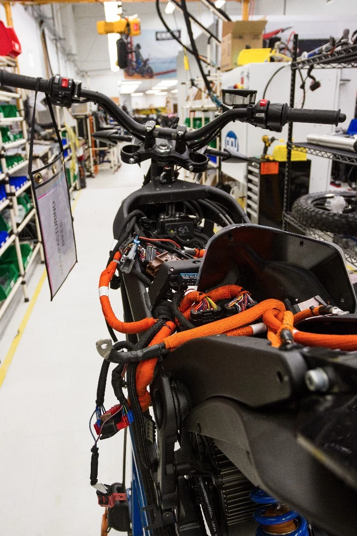 Zero Motorcycles 2016 DSR under construction