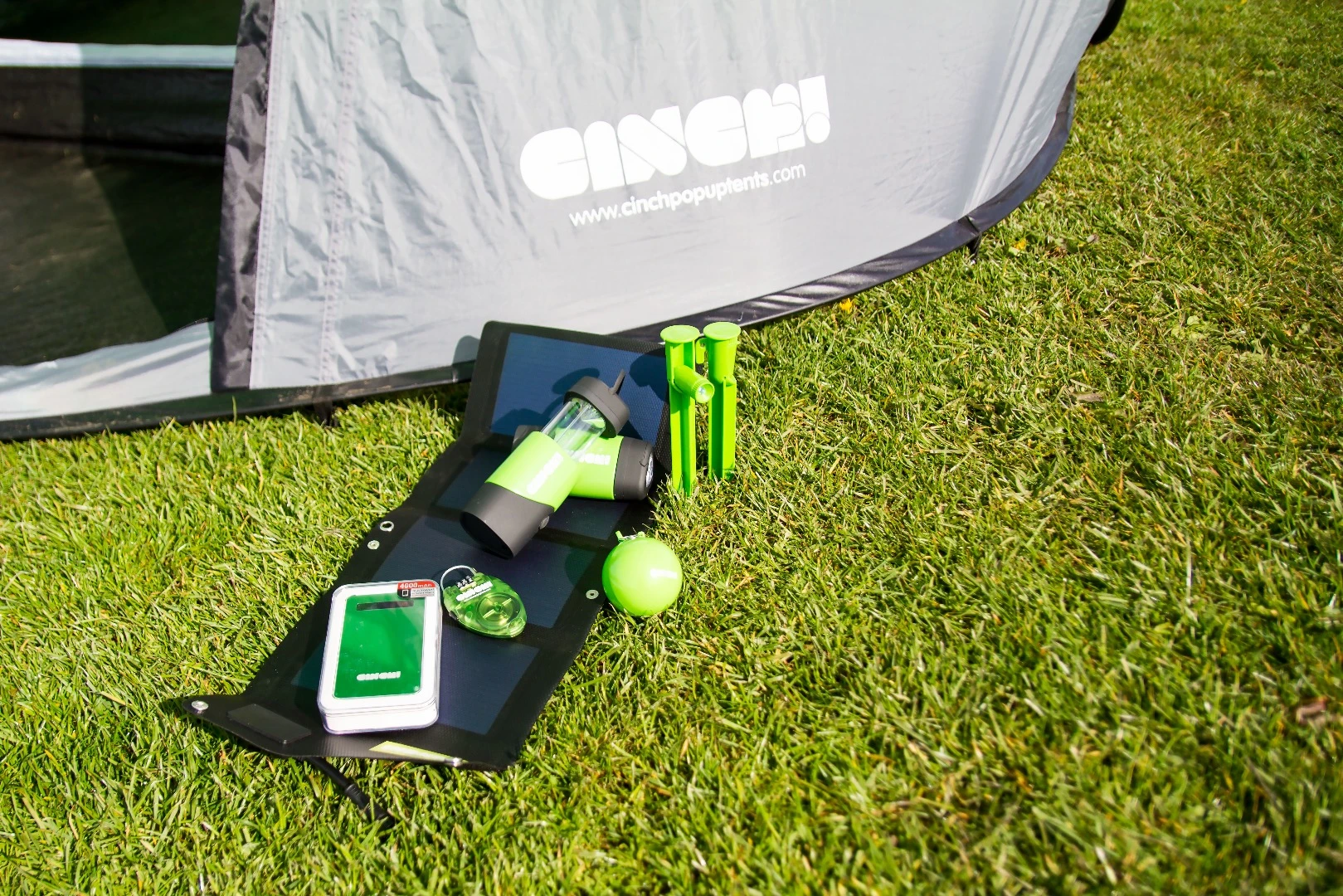 The Cinch comes with LED lighting and a solar power option
