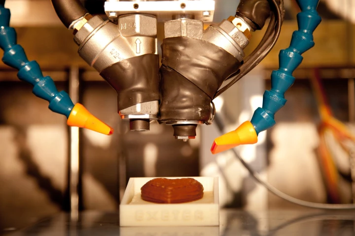 Scientists have created a 3D printer that makes chocolates in shapes determined by the user (Photo: EPSRC)