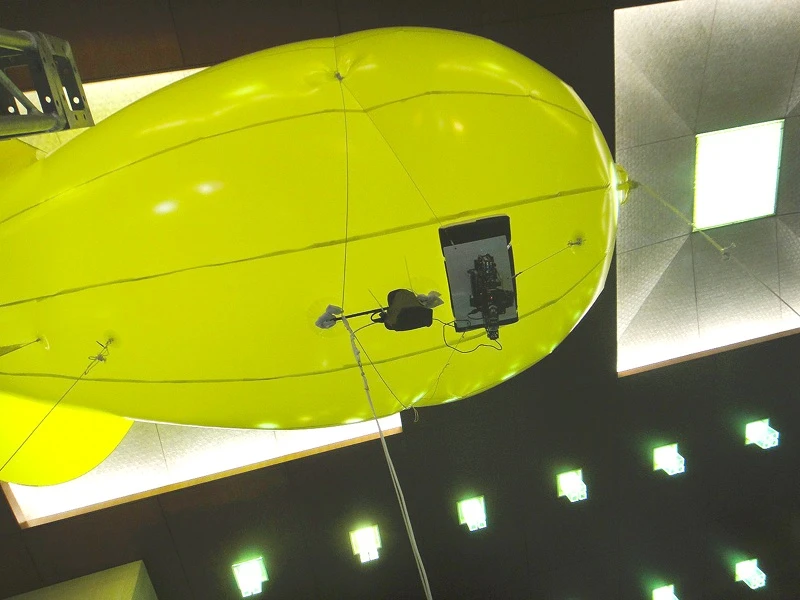 NHK's gyro-stabilized balloon camera rig