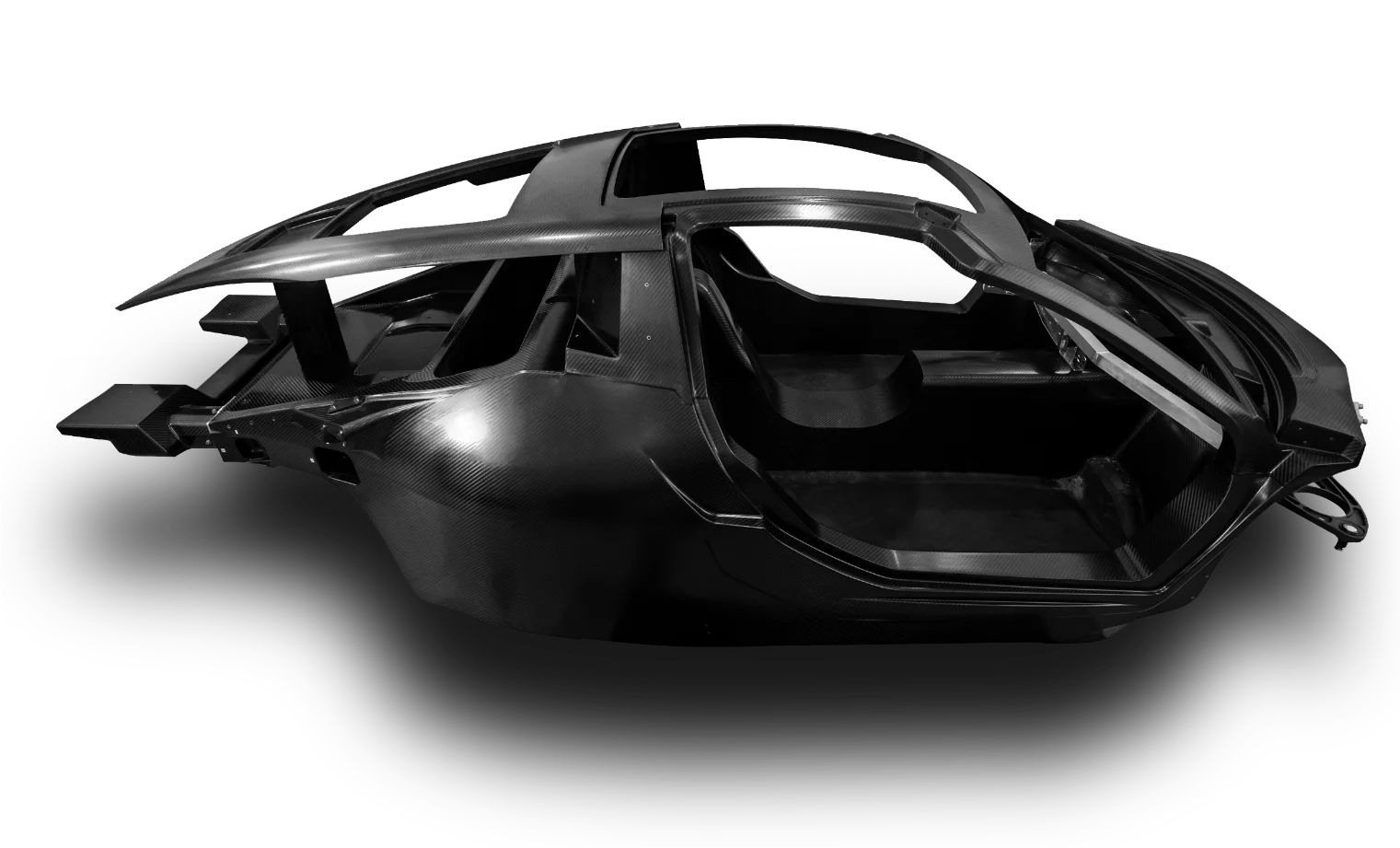 The Carmen's lightweight carbon monocoque chassis