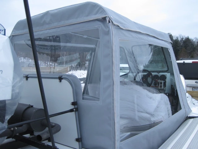 The AirRider hovercraft weather canopy