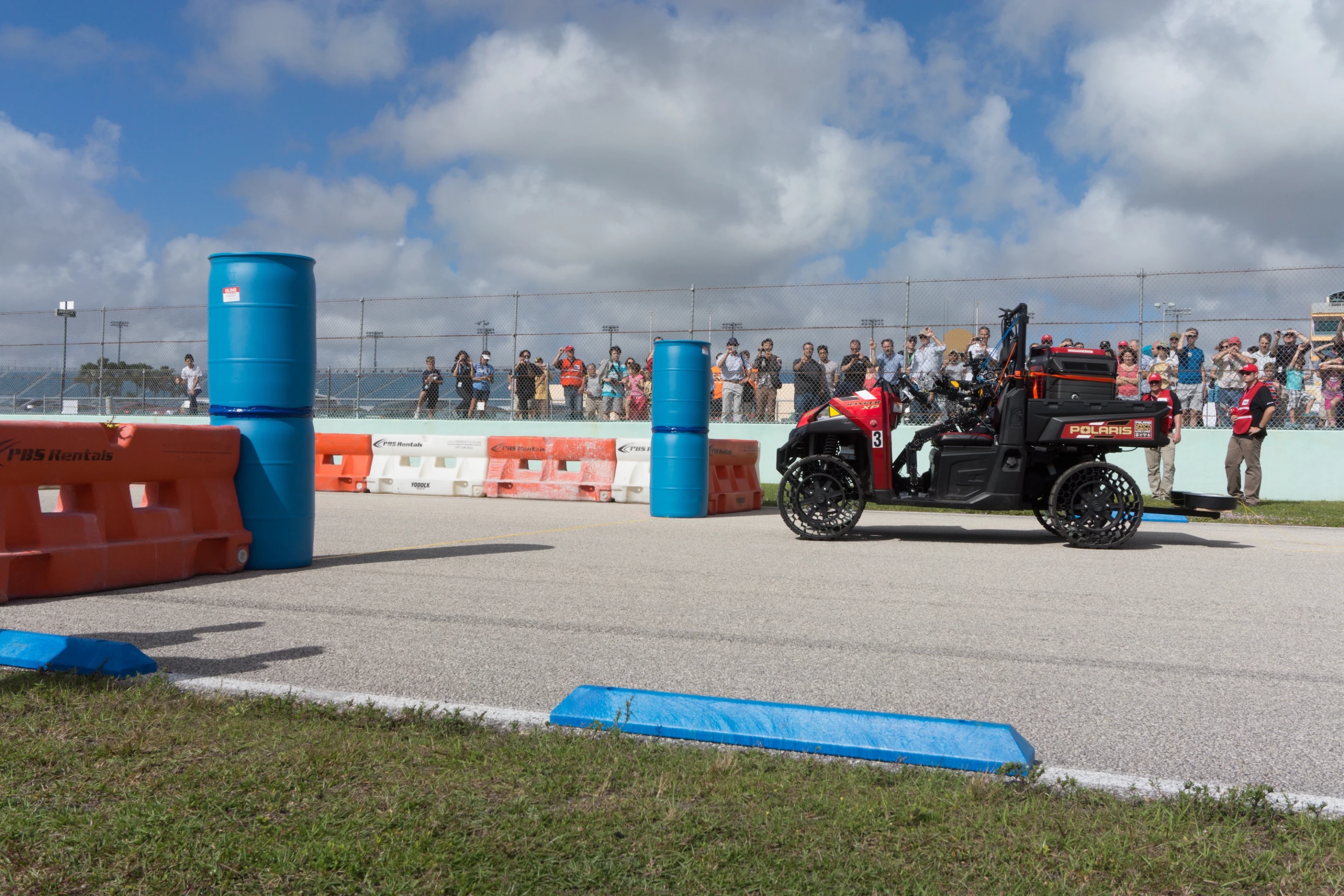 THOR on the driving course
