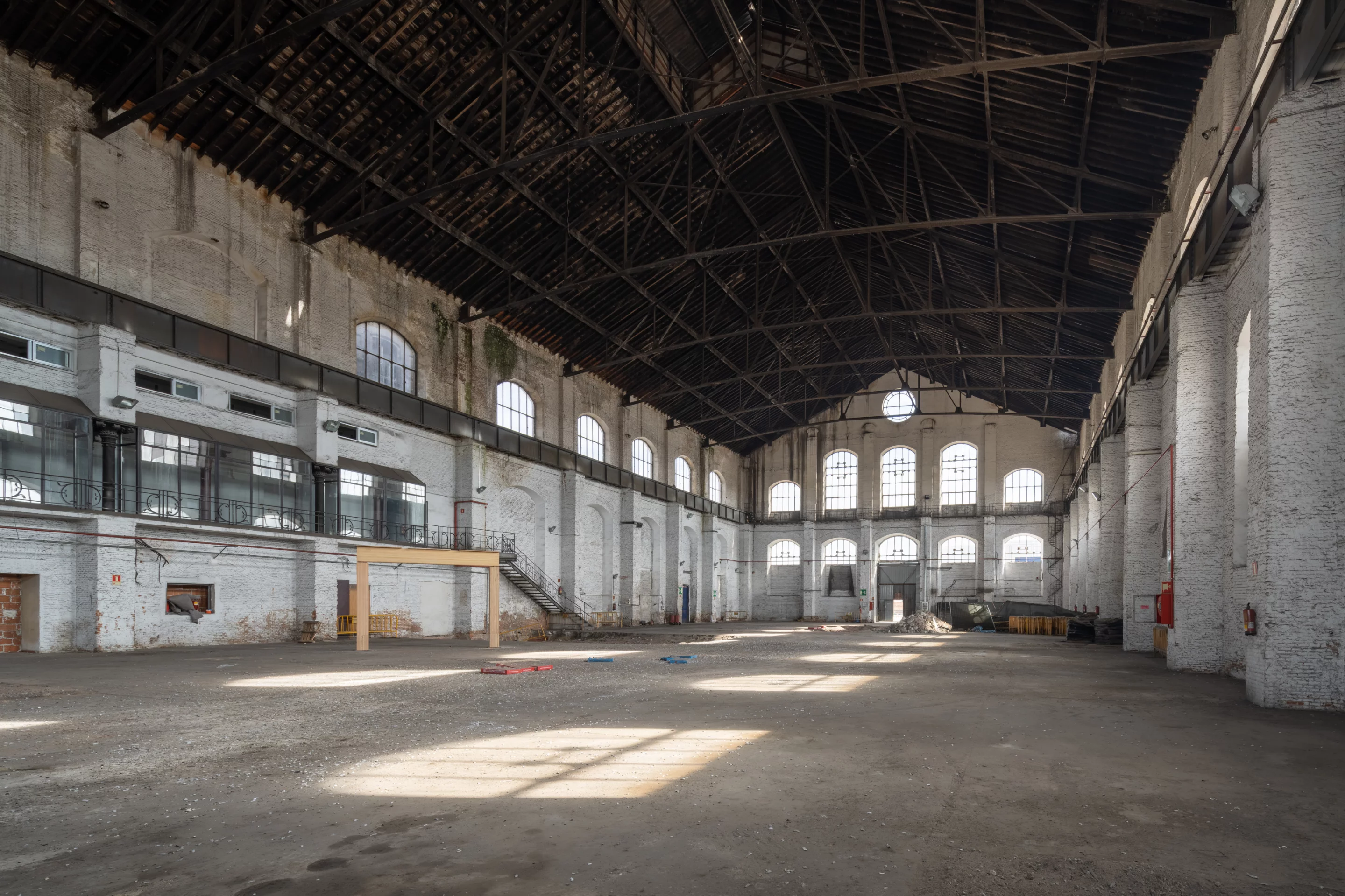 Photo showing what the 1905-era building Acciona Ombú looks like before Foster + Partners' renovation is complete