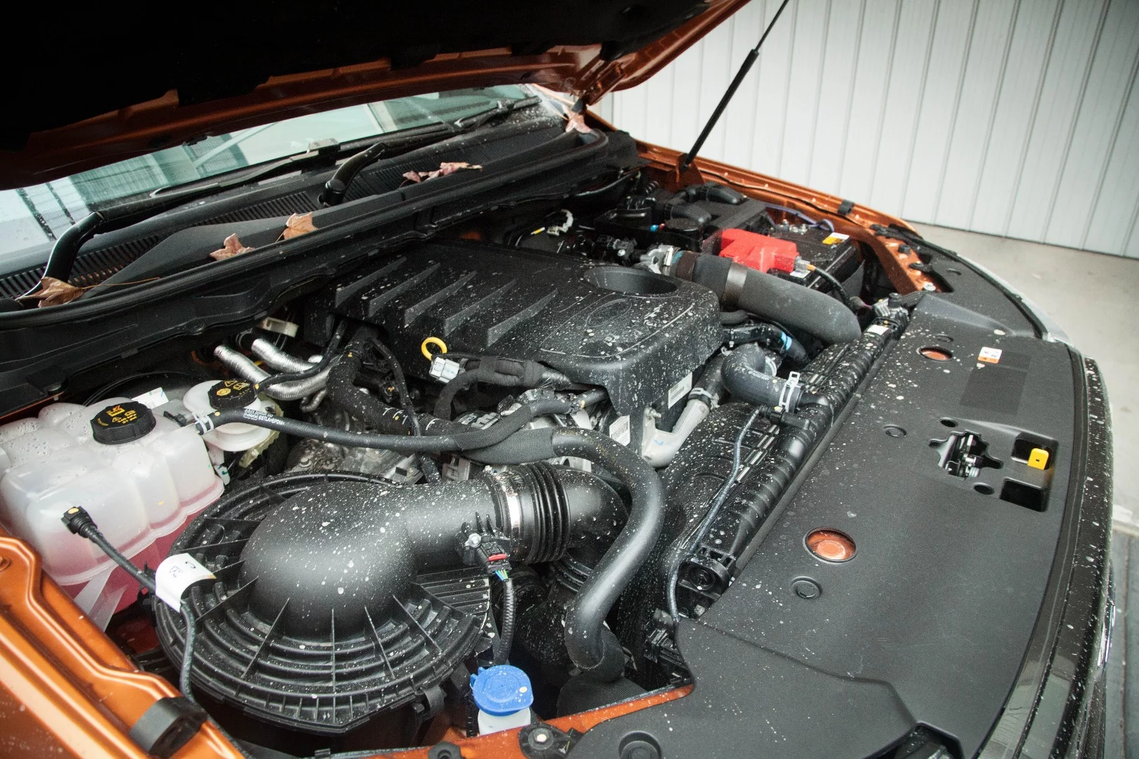 Under the hood of the Ford Ranger Wildtrak