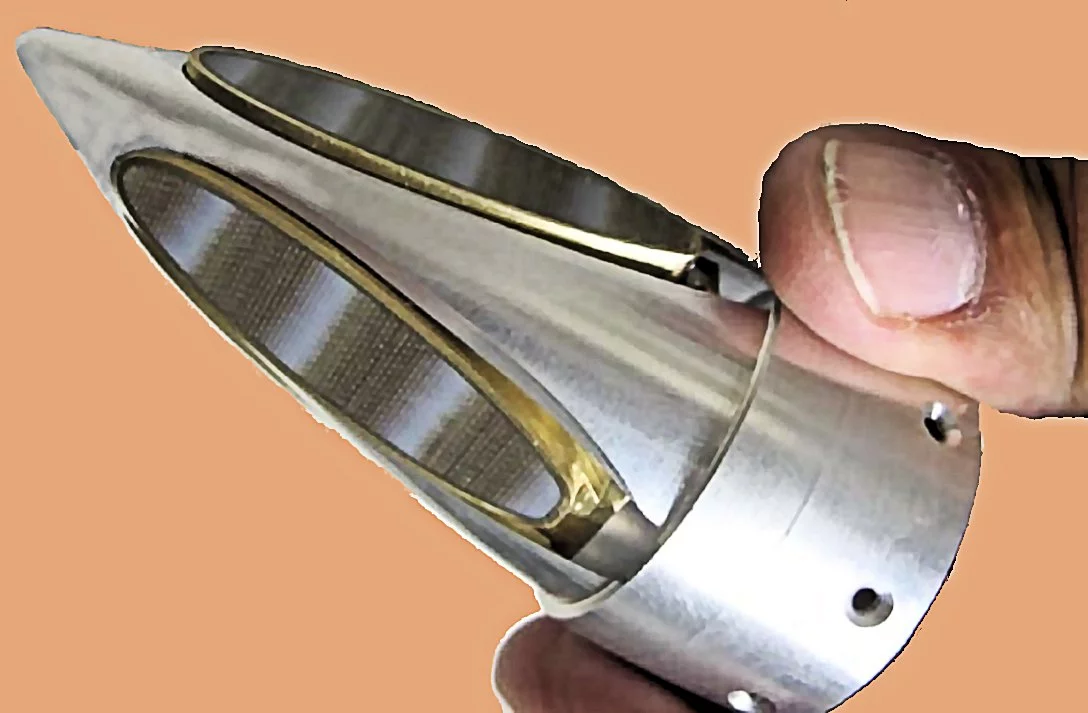 The integrated tungsten penetrator and radar antenna of the Miniature Hit-to-Kill interceptor (Photo: US Army via AIAA)