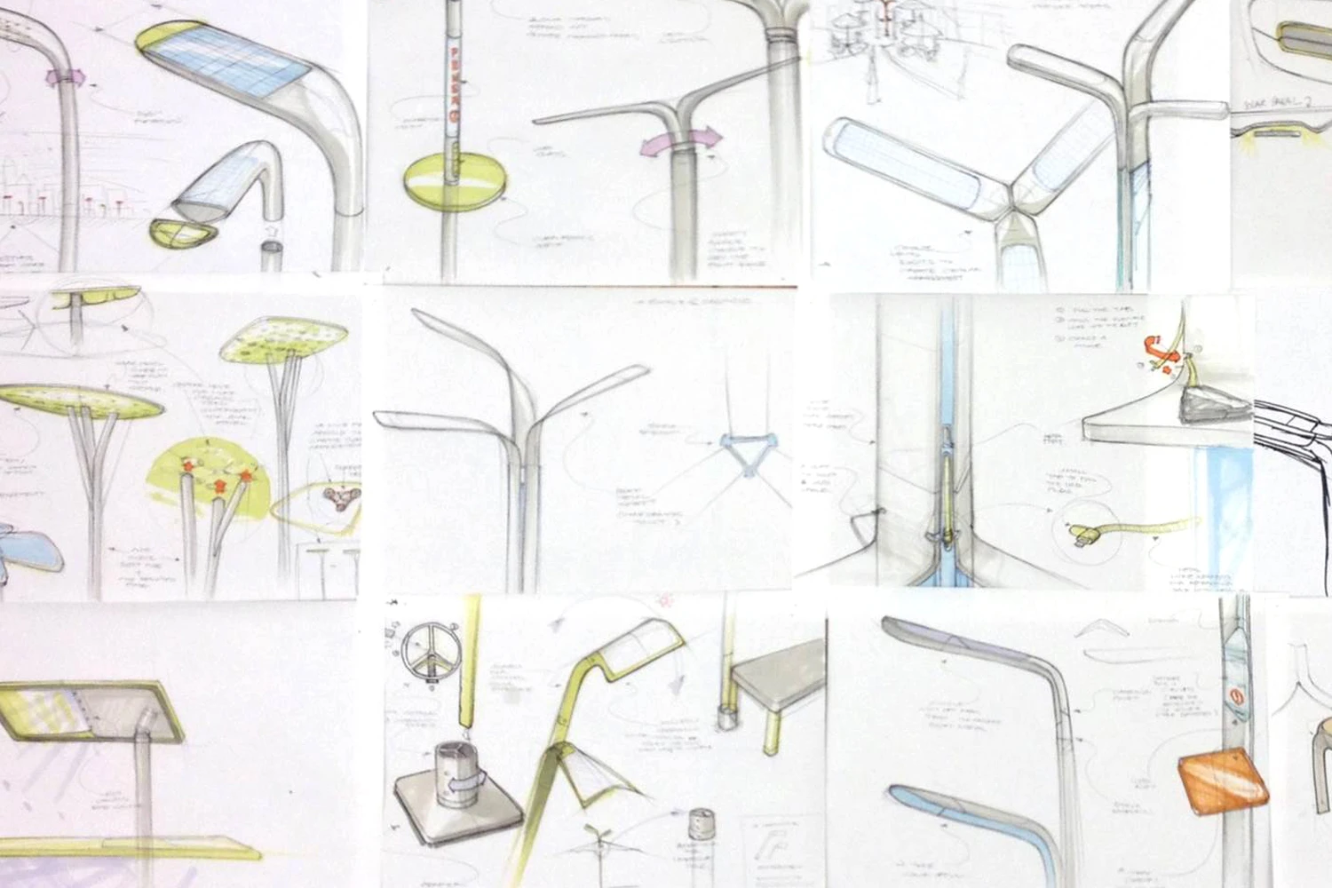 Pensa's early Street Charge design sketches