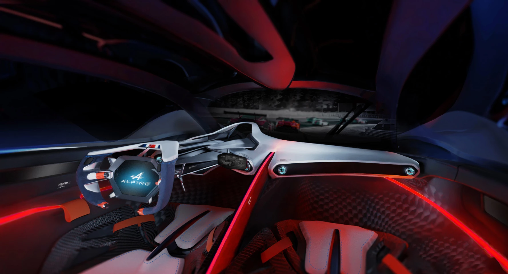 Of course it's not a conventional steering wheel