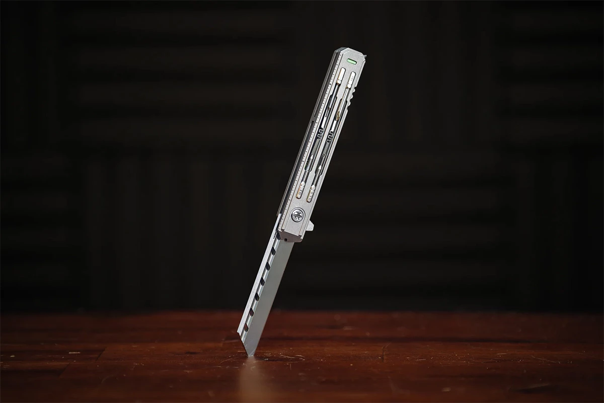 It's hard to believe this slick pocket knife packs 21 tools in its slim frame