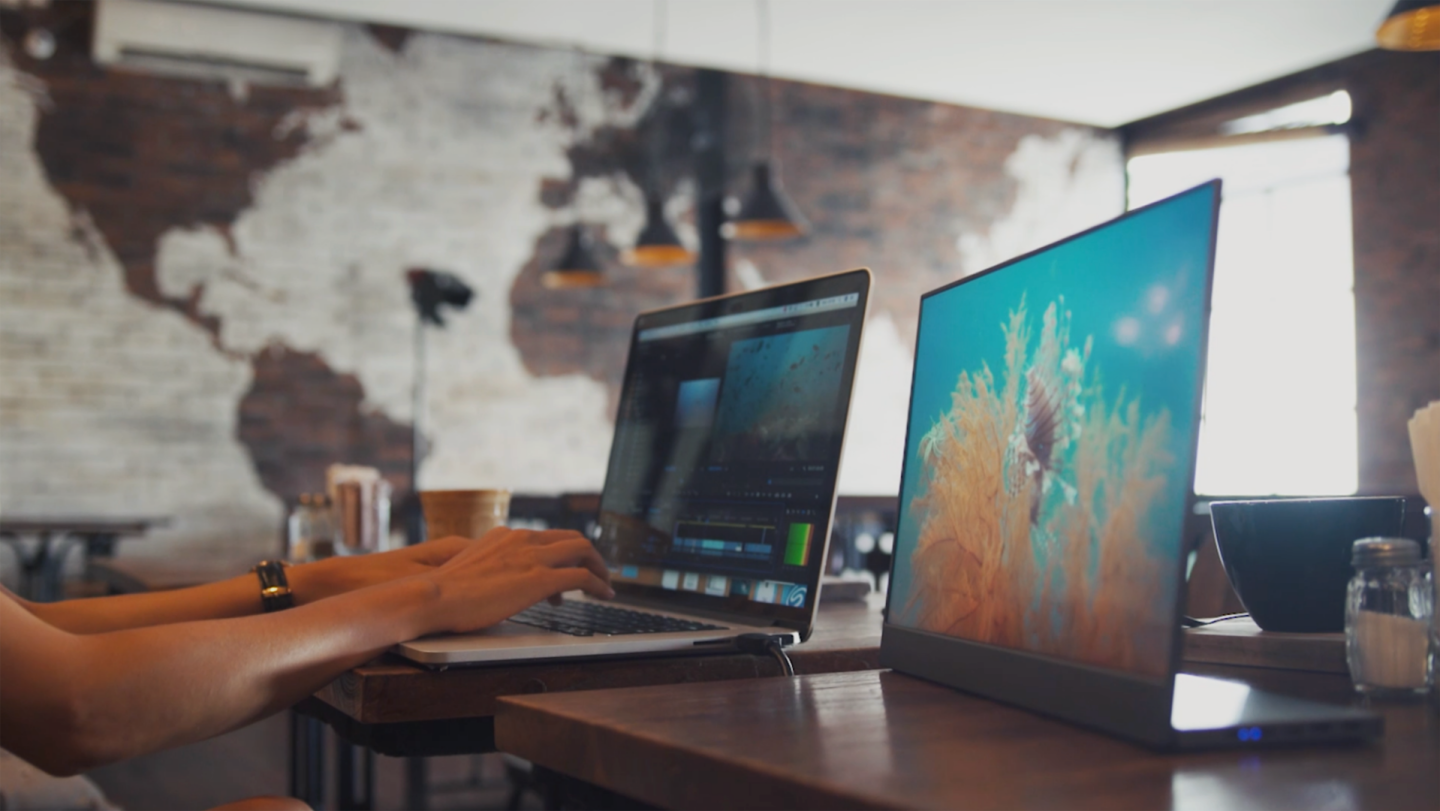 The BladeX goes anywhere your laptop can go, and gives you that extra screen real estate needed by many programs