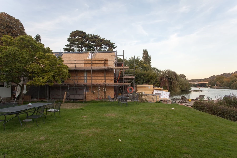 A view of the Formosa site during construction