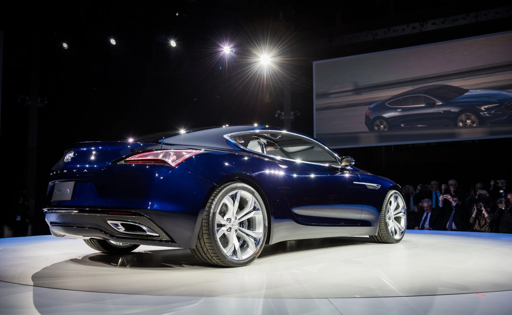The Buick Avista on stage in Detroit