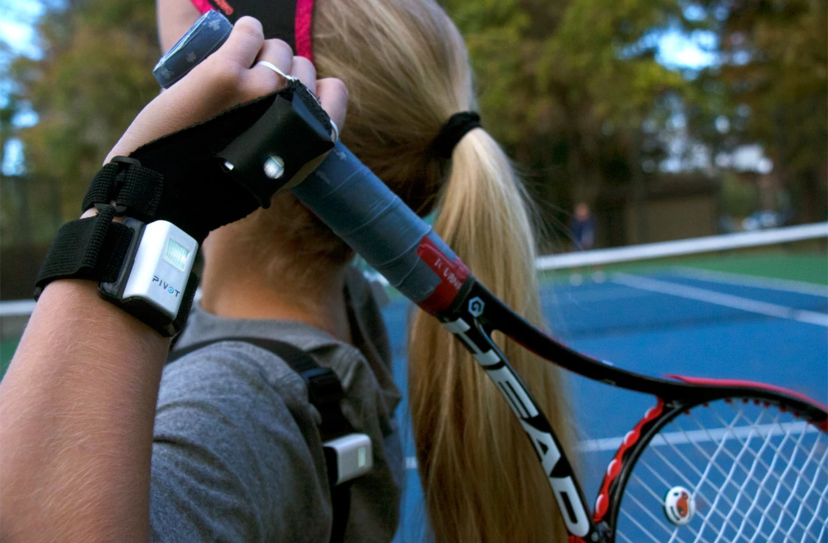 Pivot sensors don't interfere with a player's stroke