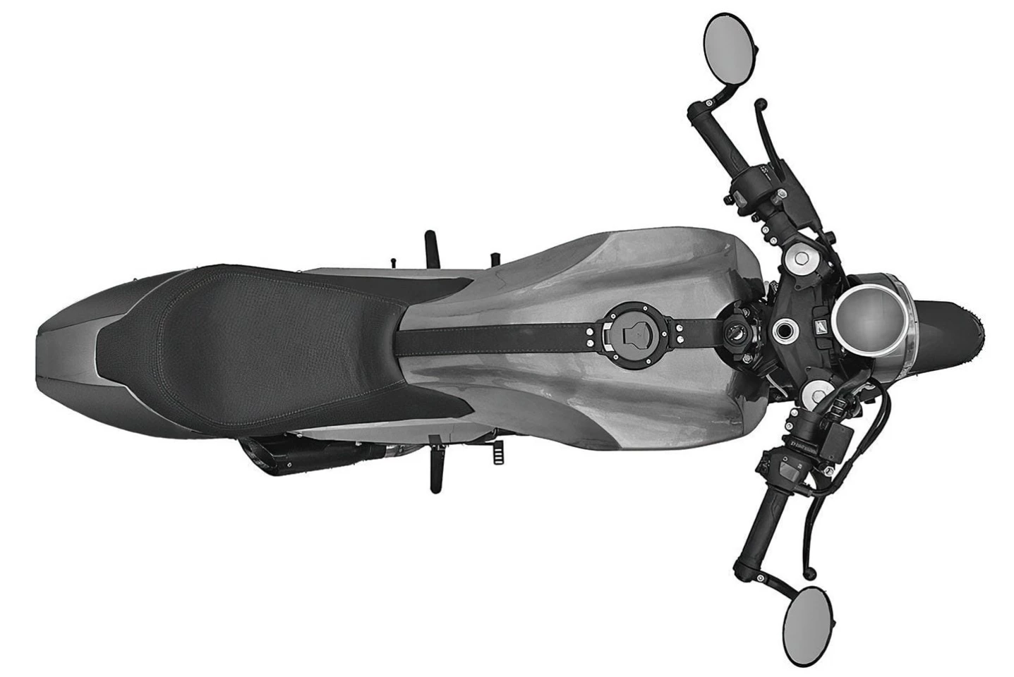 The prototype's fuel tank, seat, and rear bodywork, all appear to be brand new