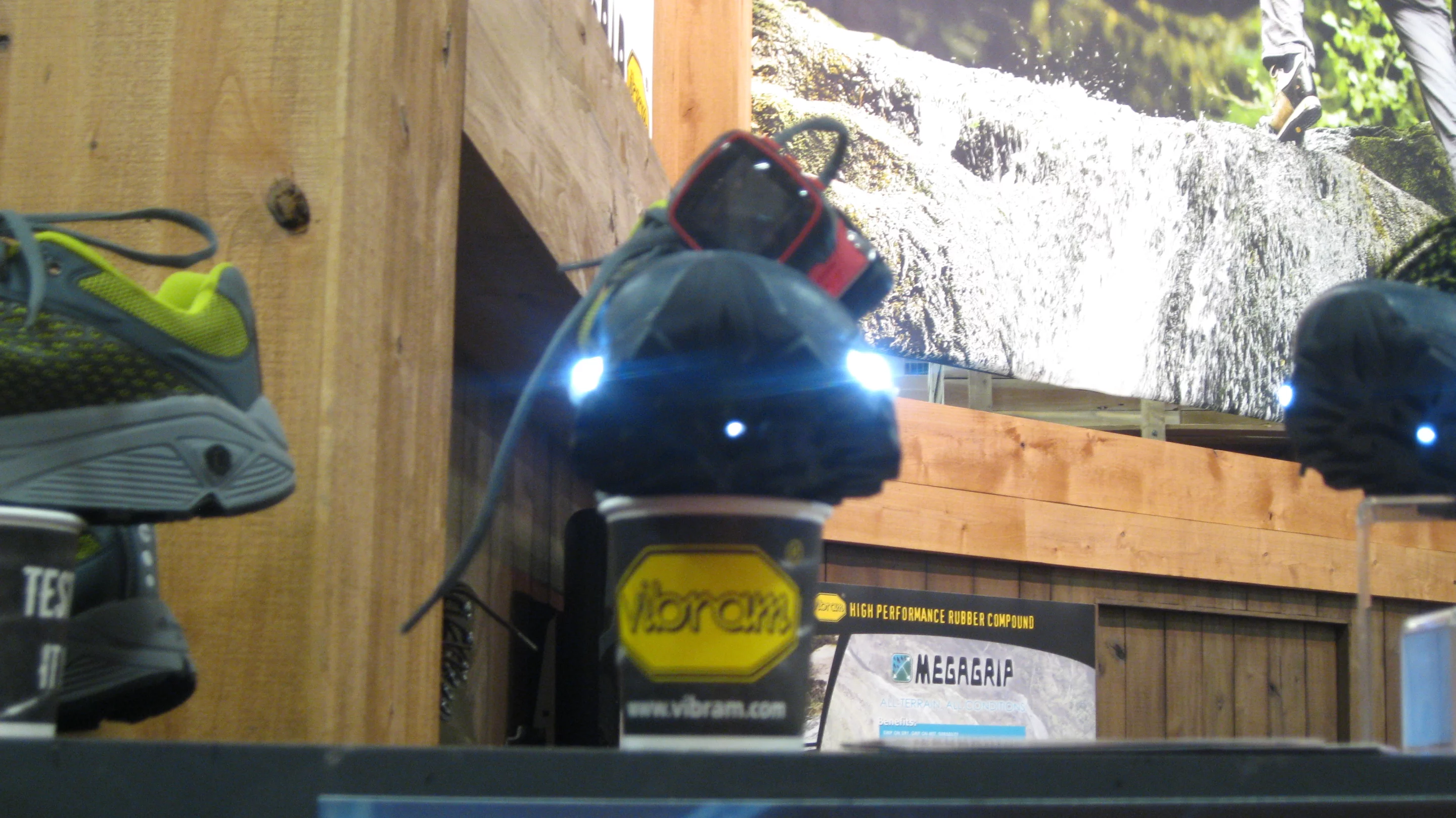 In addition to the LED lights, Vibram envisions its sole working to detect hazards