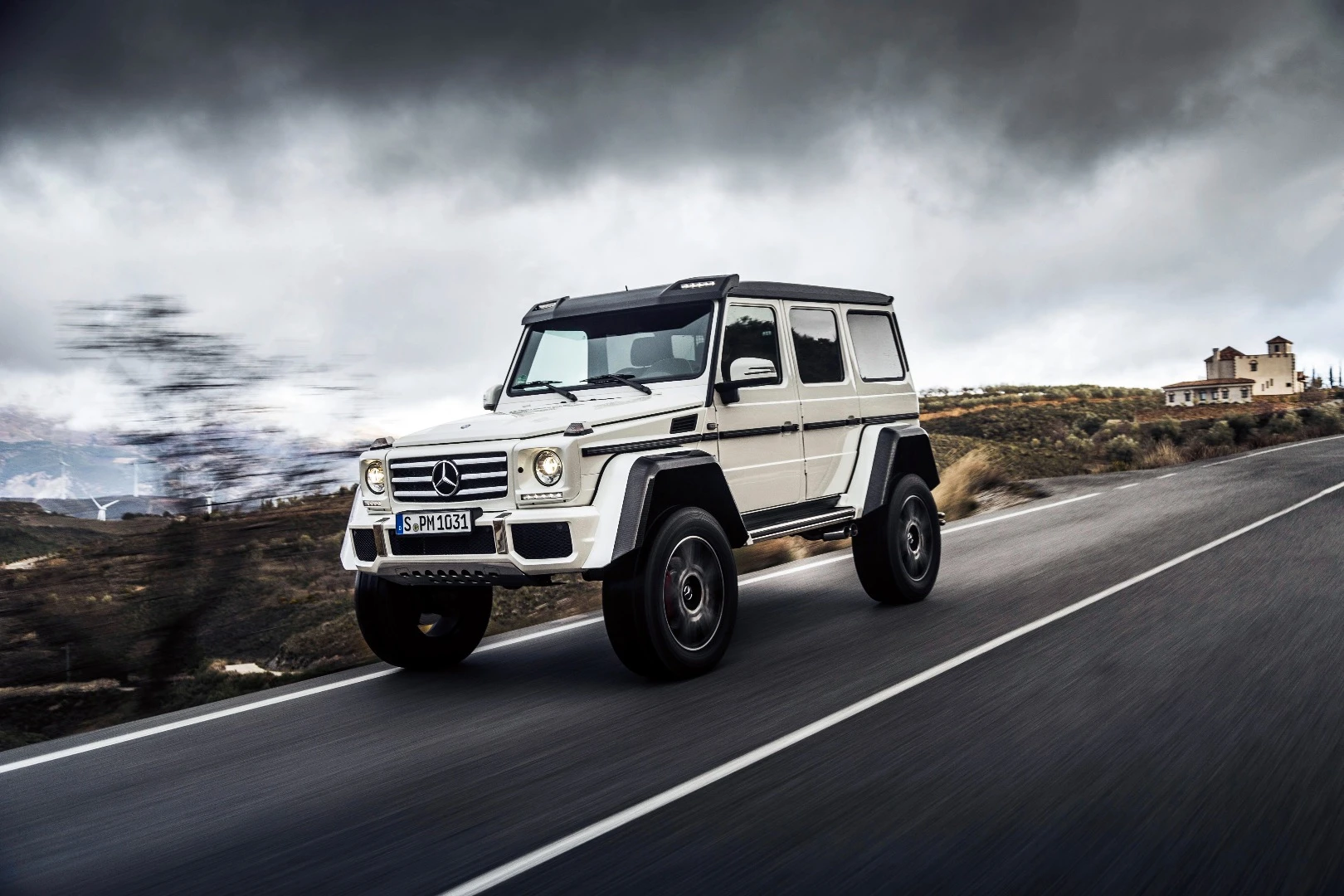 Mercedes' new suspension is designed to give the G500 4x4 excellent handling on and off the road