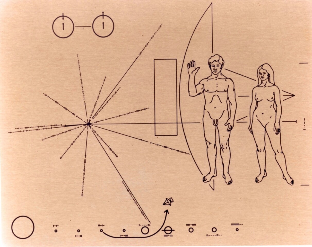 The Pioneer plaque
