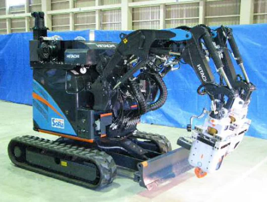 Hitachi's ASTACO-SoRa robot will remove rubble from the Fukushima Daiichi nuclear plant in 2013