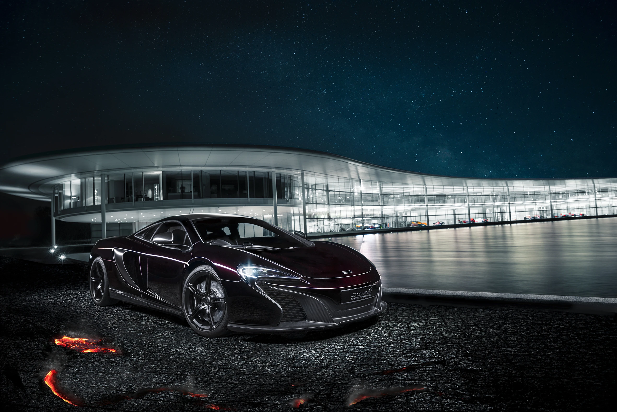 Finished in a customized in-house paint called “Agrigan Black”, the MSO 650S concept features both visual and aerodynamic enhancements to the car’s exterior and a unique one-off cockpit