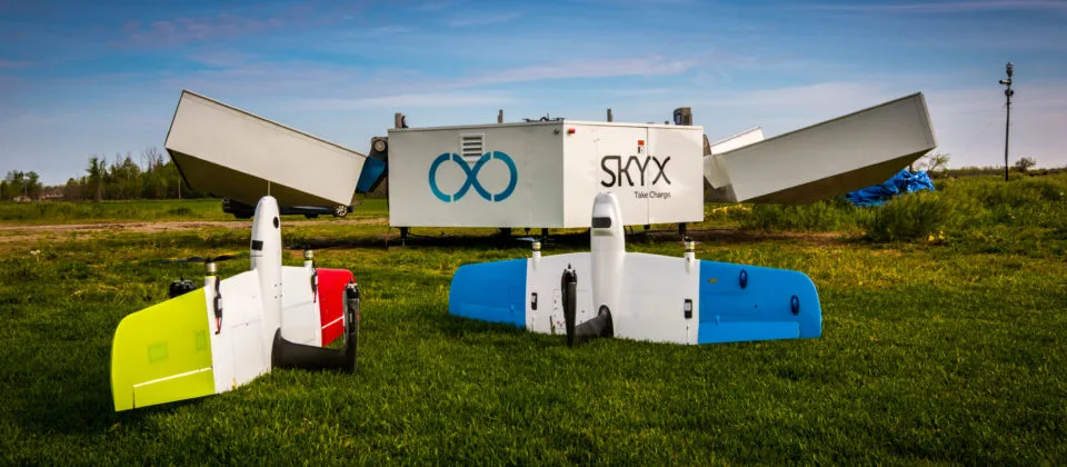 SkyX's SkyOne UAV has a range of 100 km (62 miles), and by dotting xStations along a well-traveled route, that could be extended almost indefinitely