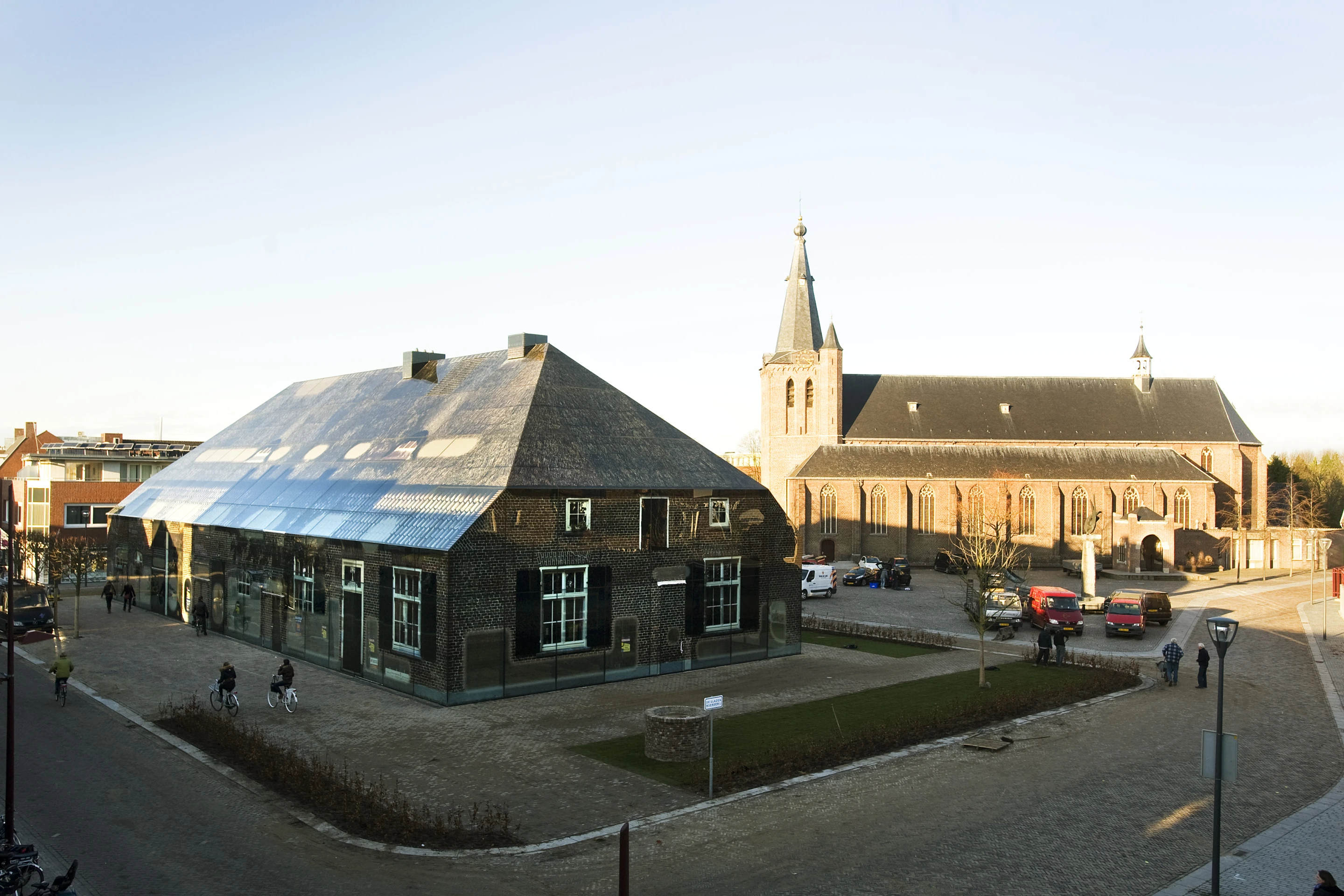 Glass Farm is MVRDV's seventh proposal for a new building at the market square in Schijndel (Photo: Persbureau van Eijndhoven)