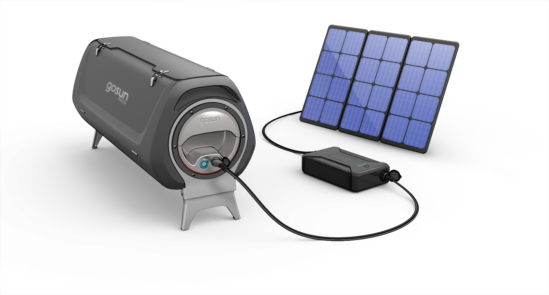 GoSun's hybrid solar/electric oven cooks day and night