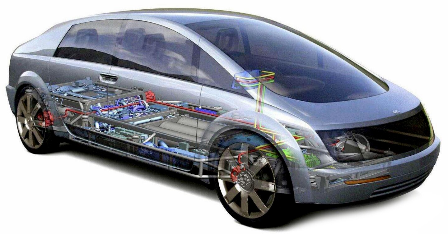 In 2004 GM used the same automotive skateboard architecture in the Hy-wire