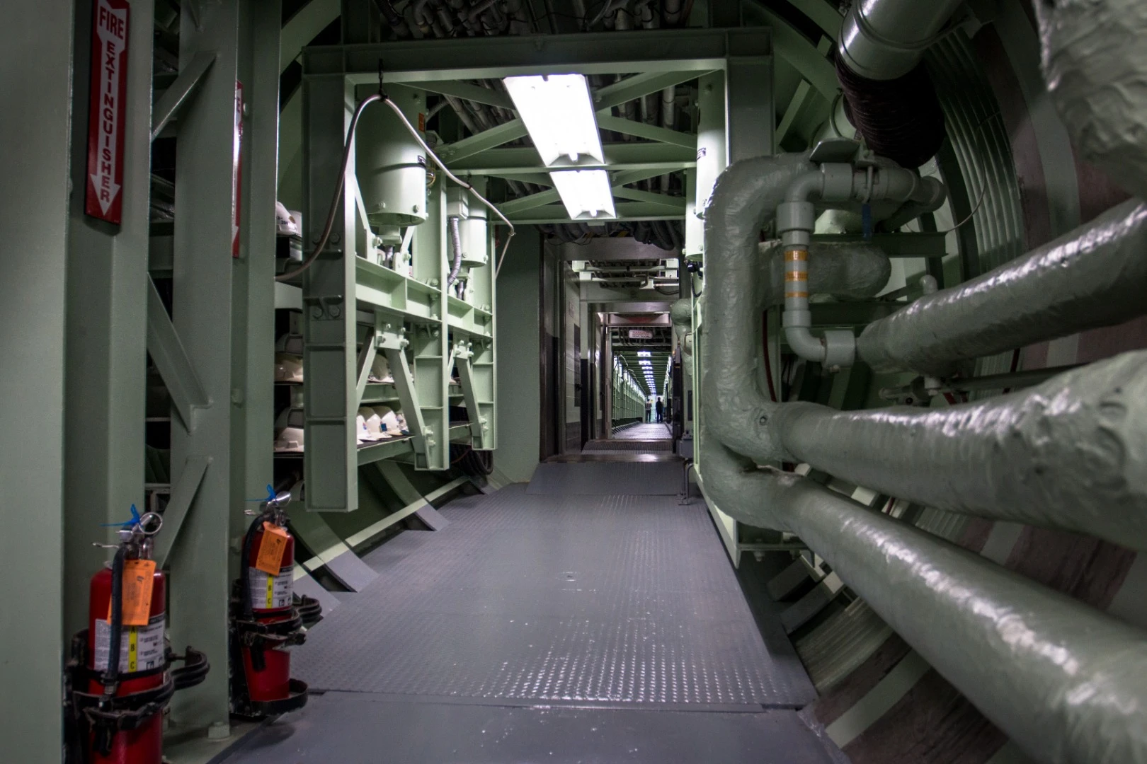 The facility had enough air inside to keep the four-man crew alive for 17 days and food for 30 days