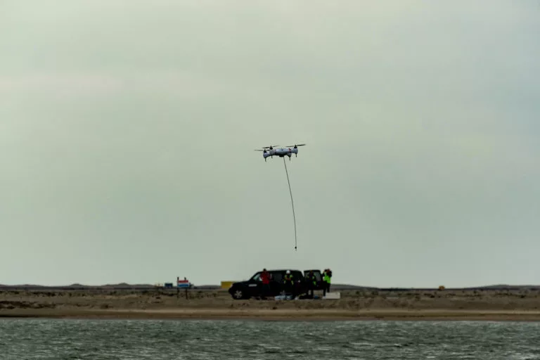 The Pelican drone in action
