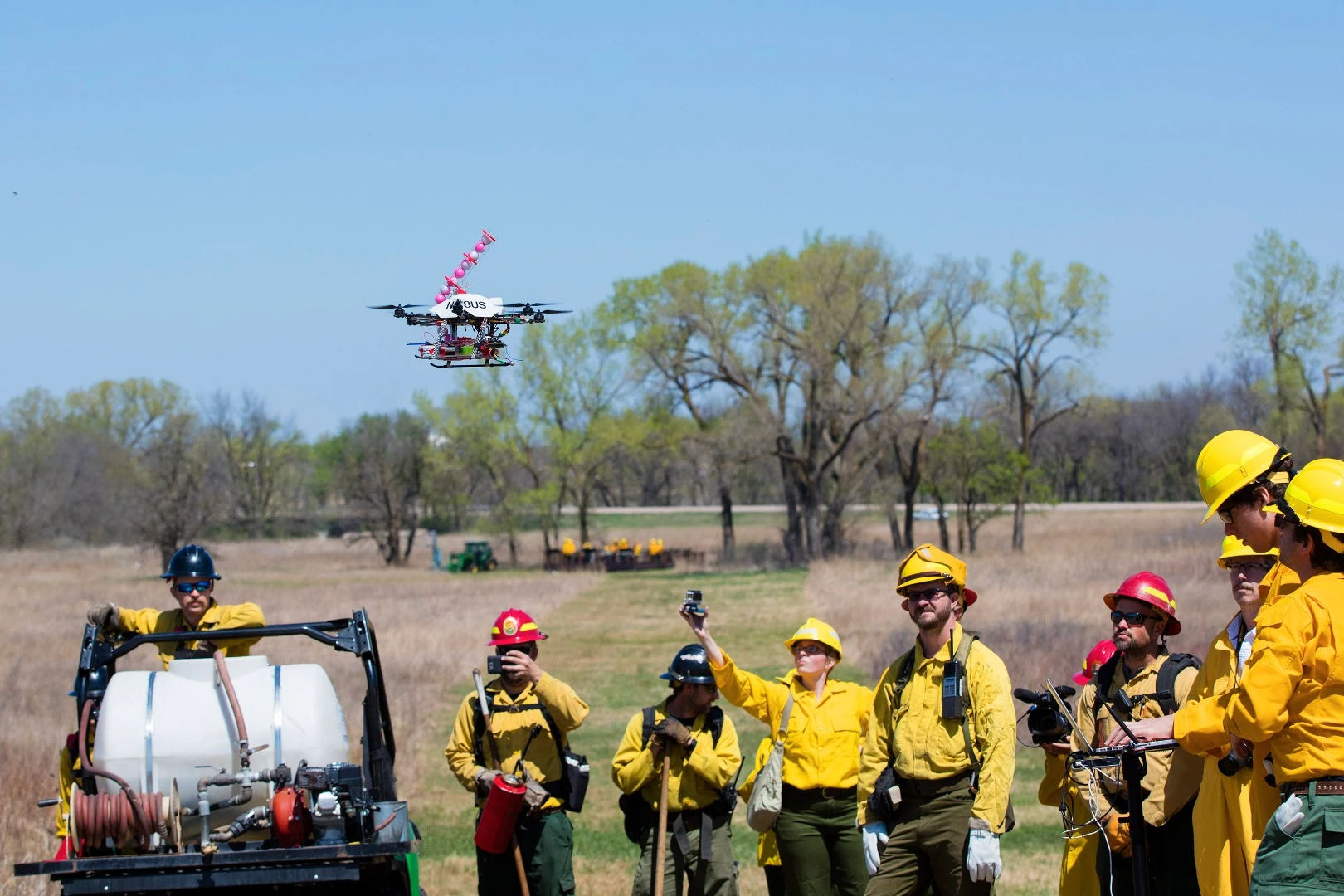 Researchers at the University of Nebraska-Lincoln have been developing a drone that ignites controlled burns from the air