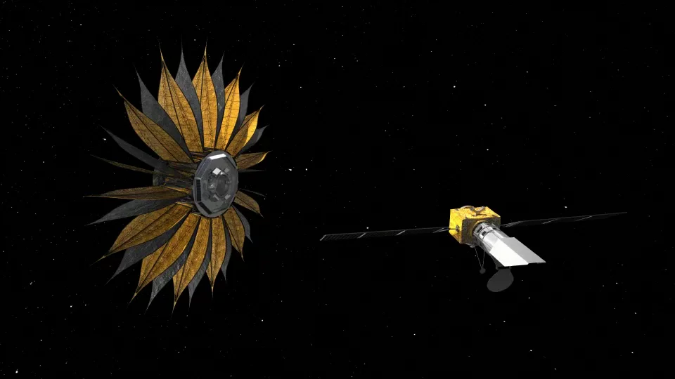 Starshade unfolding (Image: NASA)