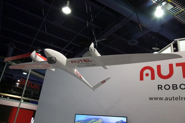 The VTOL Kestrel drone on show at CES 2016