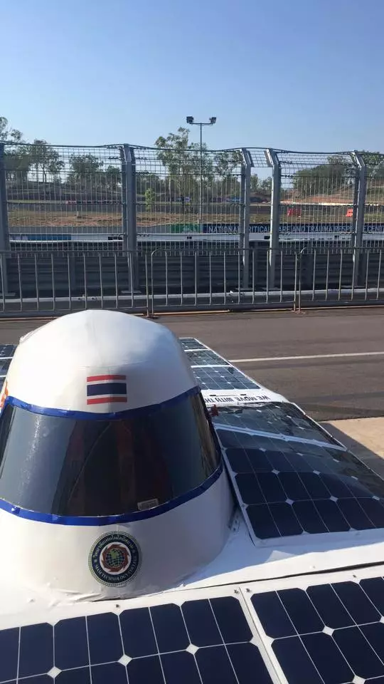 Thailand's STC-1 solar car in preparation for the World Solar Challenge