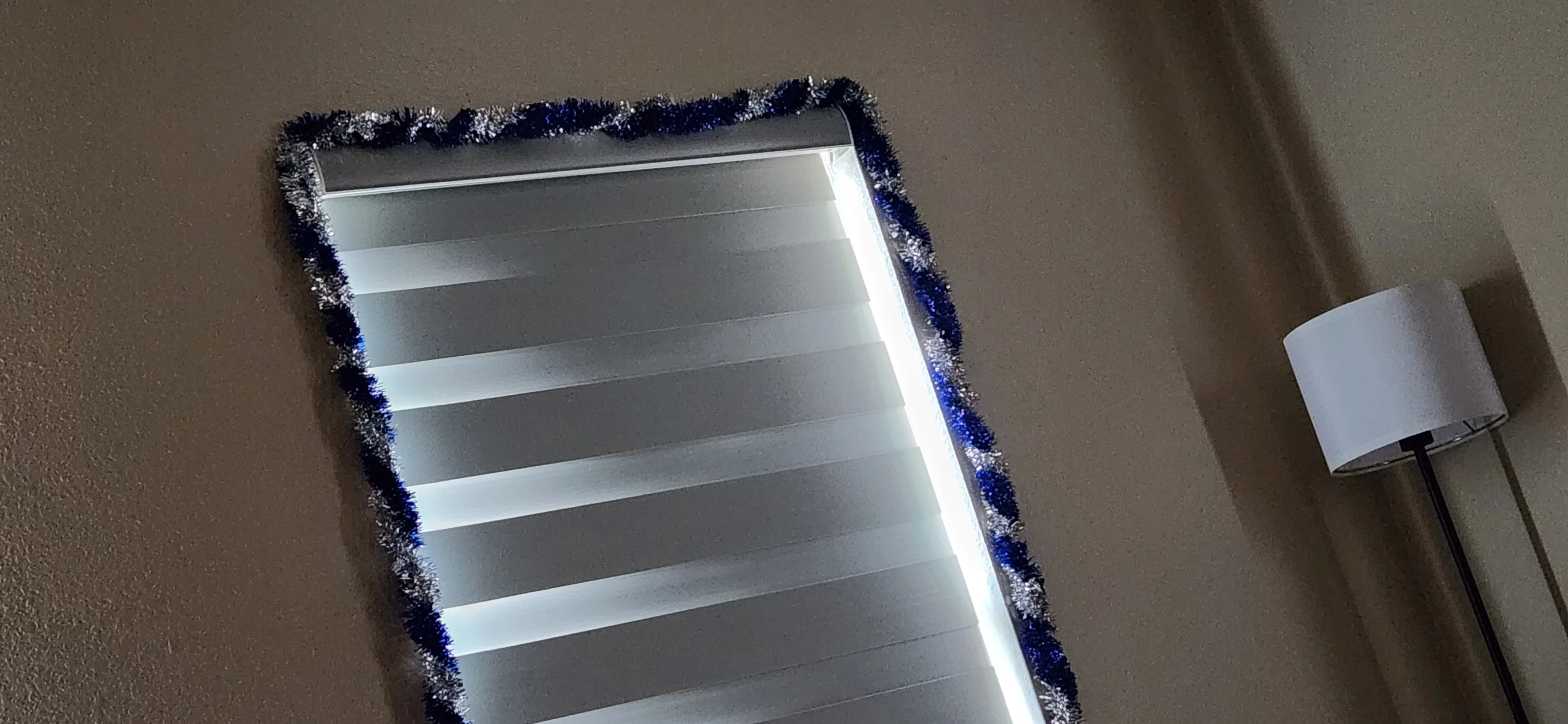 The 100% blackout shades really do make it pretty dark in here when they're closed. It might not look like it, as my phone auto adjusted the image to appear brighter, but I assure you, it's pretty dark