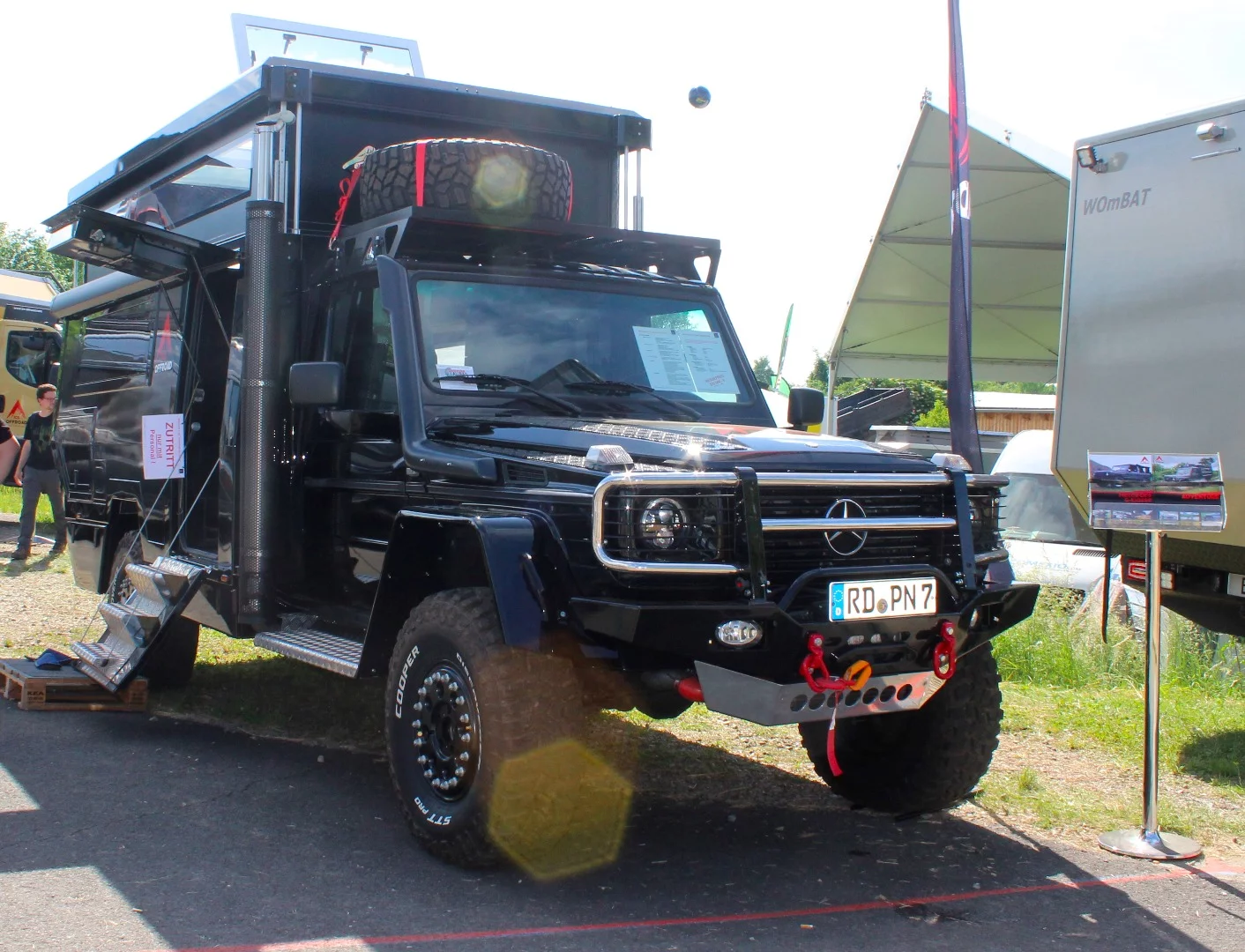 ICS Offroad shows another G-Class expedition camper with hard-sided pop-up
