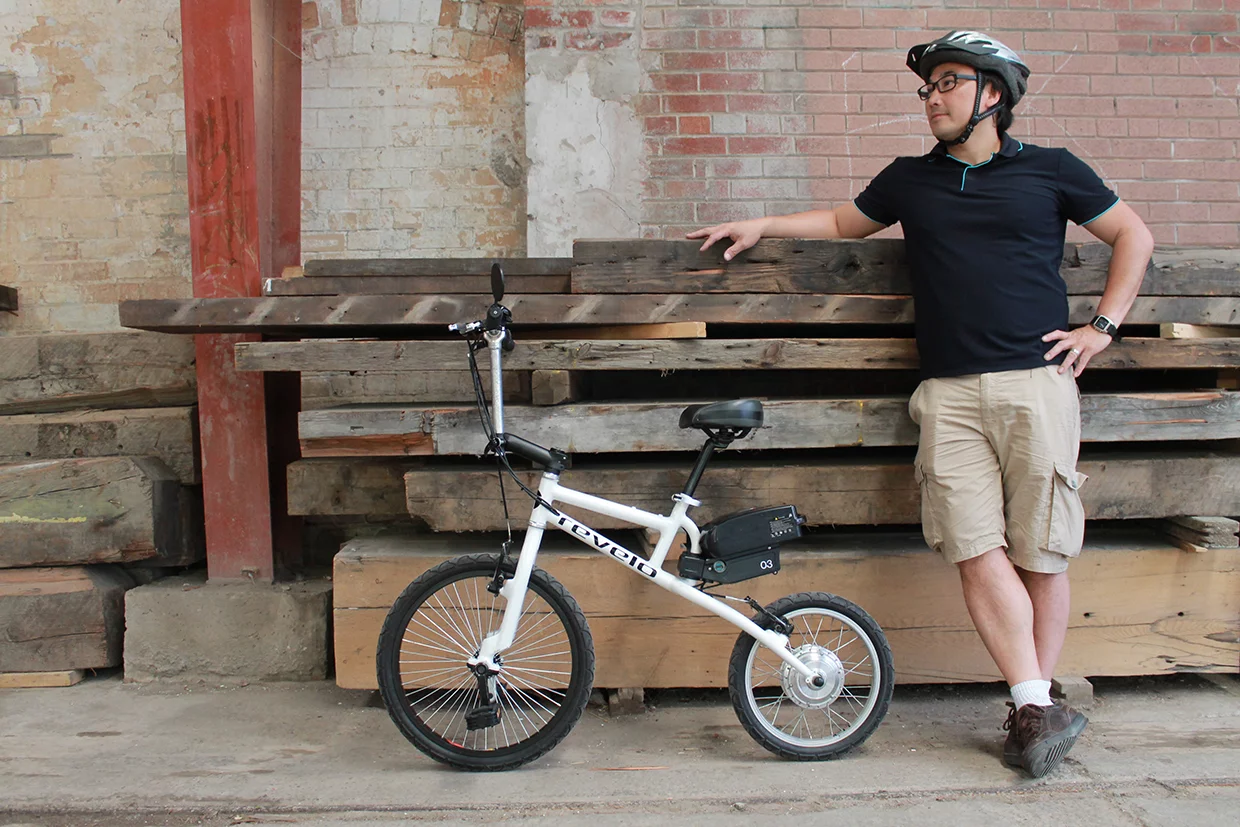 Henry Chong with the LIFEbike