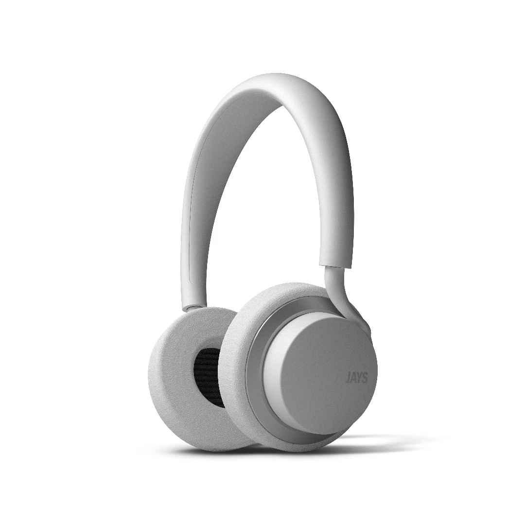 The u-Jays headphones in white livery