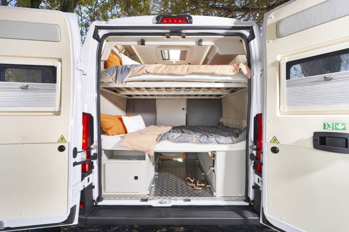 Westfalia's latest camper van packs in a bunk room and dry bathroom