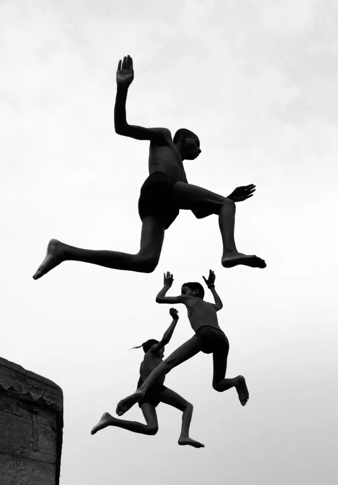 Grand Prize Winner, Photographer of the Year. "Flying Boys". Banaras, India. Shot on iPhone X